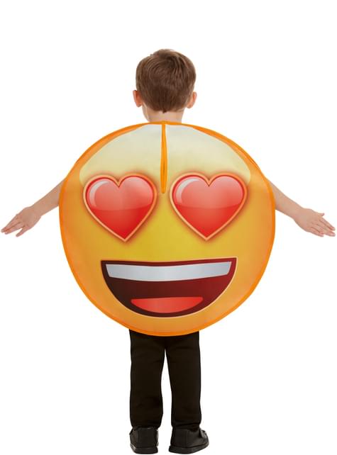 Disfraz de Emoji sonriente con ojos de corazón infantil - Funiglobal | Funidelia