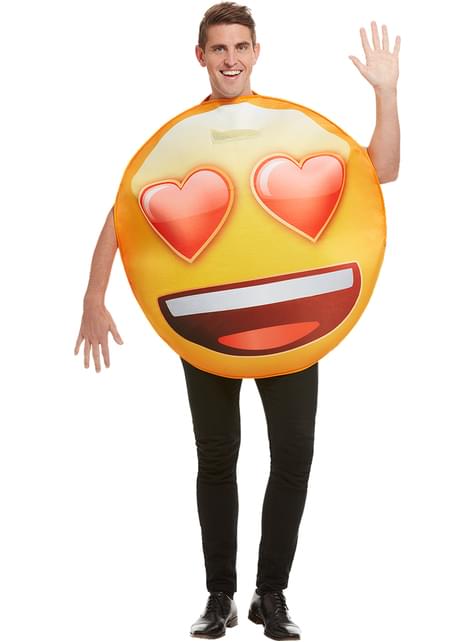 Disfraz de Emoji sonriente con ojos de corazón - Funiglobal | Funidelia