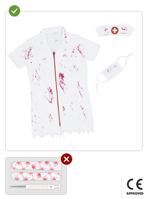 Disfraz de enfermera zombie para mujer talla grande - Funiglobal | Funidelia