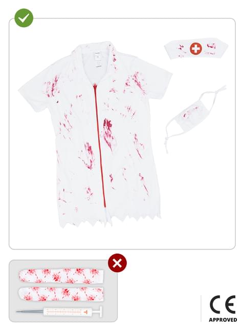 Disfraz de enfermera zombie para niña - Funiglobal | Funidelia