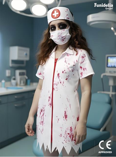 Disfraz de enfermera zombie para niña - Funiglobal | Funidelia