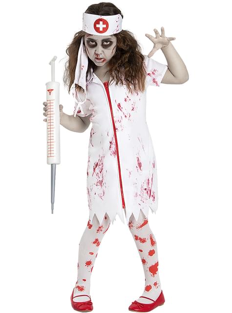 Disfraz de enfermera zombie para niña - Funiglobal | Funidelia