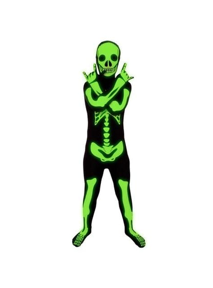 Disfraz de esqueleto brillante Morphsuits infantil