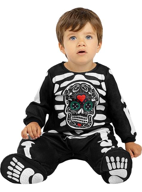 Disfraz de esqueleto Día de los Muertos para bebé - Funiglobal | Funidelia