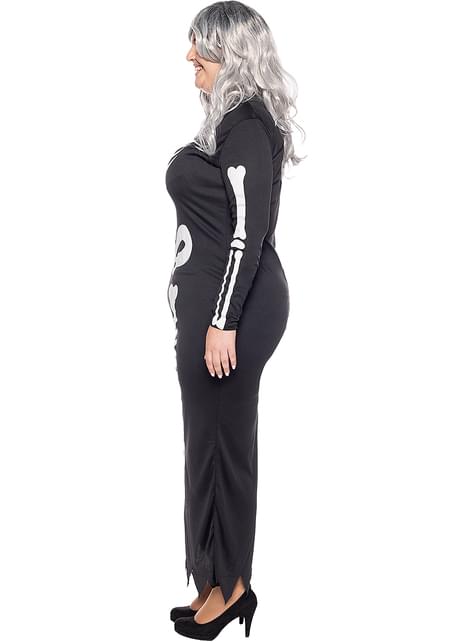 Disfraz de esqueleto elegante para mujer talla grande - Funiglobal | Funidelia