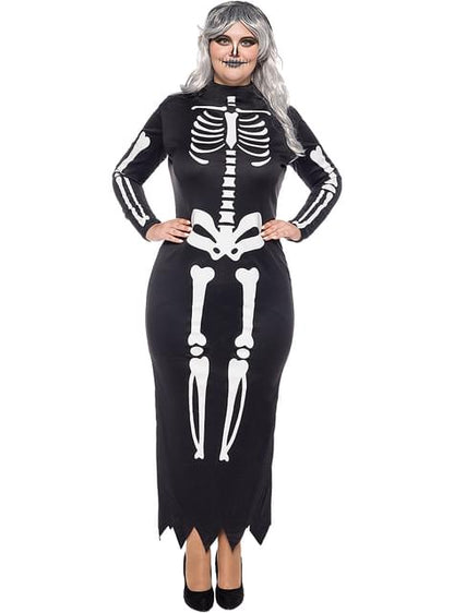 Disfraz de esqueleto elegante para mujer talla grande - Funiglobal | Funidelia