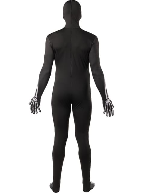 Disfraz de esqueleto segunda piel para hombre
