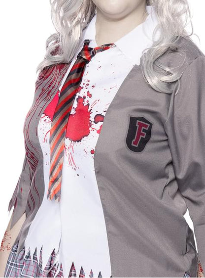 Disfraz de estudiante zombie para mujer talla grande - Funiglobal | Funidelia