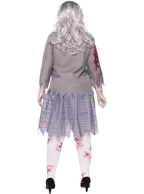 Disfraz de estudiante zombie para mujer talla grande - Funiglobal | Funidelia