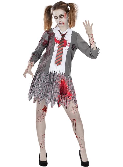 Disfraz de estudiante zombie para mujer - Funiglobal | Funidelia