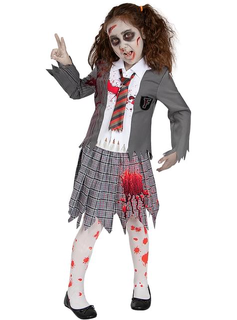 Disfraz de estudiante zombie para niña - Funiglobal | Funidelia