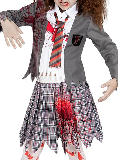 Disfraz de estudiante zombie para niña - Funiglobal | Funidelia
