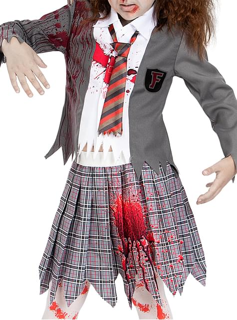 Disfraz de estudiante zombie para niña - Funiglobal | Funidelia