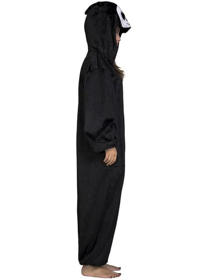 Disfraz de fantasma de ojos grandes onesie para adulto