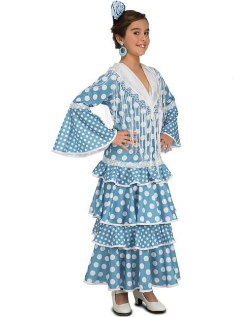 Disfraz de flamenca turquesa para niña - My Other Me | Funidelia