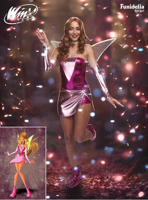 Disfraz de Flora para mujer - Winx club - Funiglobal | Funidelia