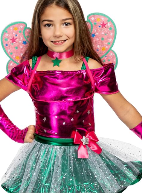 Disfraz de Flora para niña- Winx club - Funiglobal | Funidelia