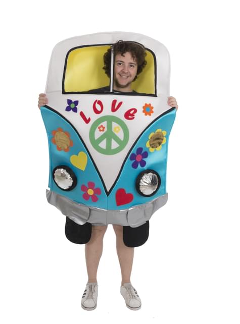Disfraz de furgoneta hippy para adulto