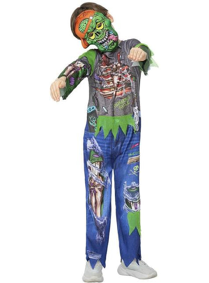 Disfraz de gamer zombie para niño