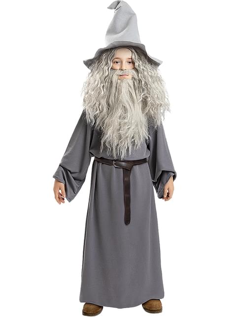Disfraz de Gandalf con peluca para niño - El Señor de los Anillos - Funiglobal | Funidelia