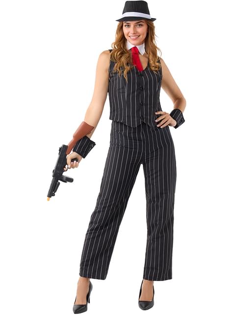 Disfraz de gangster mafiosa para mujer - Funiglobal | Funidelia
