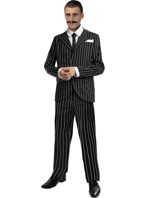 Disfraz de gangster negro años 20 talla grande - Funiglobal | Funidelia