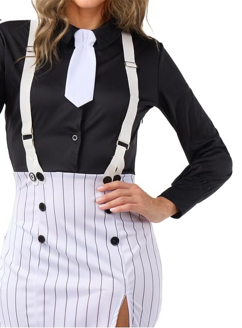Disfraz de gangster para mujer talla grande - Funiglobal | Funidelia