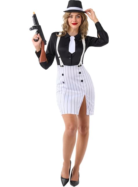 Disfraz de gangster para mujer - Funiglobal | Funidelia