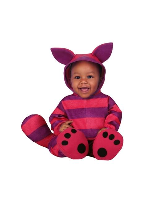 Disfraz de gatito con rayas para bebé unisex