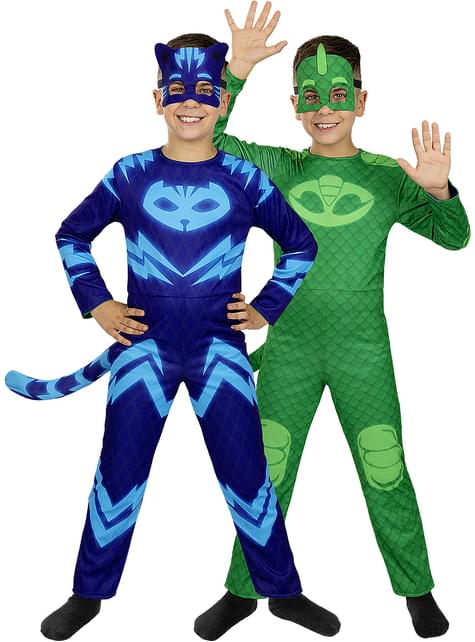 Disfraz de Gatuno y Gekko reversible - Pj Masks - Funiglobal | Funidelia