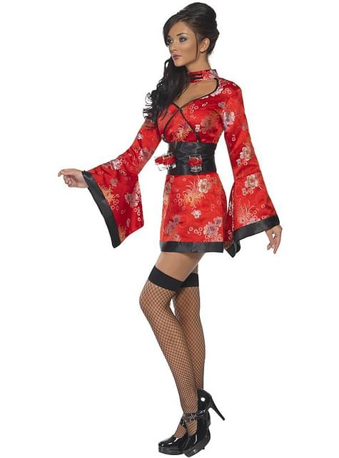 Disfraz de geisha con chupitos Fever - Smiffys | Funidelia