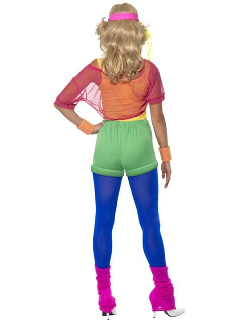 Disfraz de gimnasta años 80 para mujer - Smiffys | Funidelia