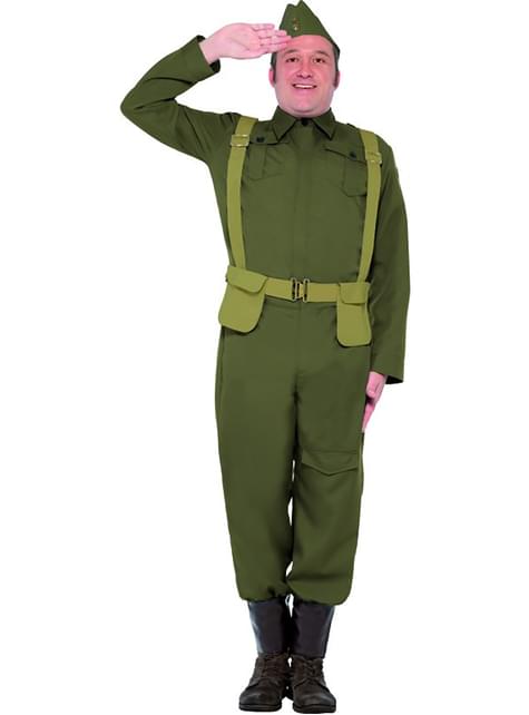 Disfraz de guardia de la Segunda Guerra Mundial para hombre