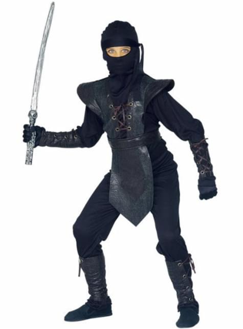 Disfraz de guerrero ninja deluxe para niño - Widmann | Funidelia
