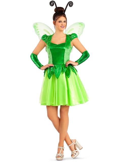 Disfraz de hada verde para mujer