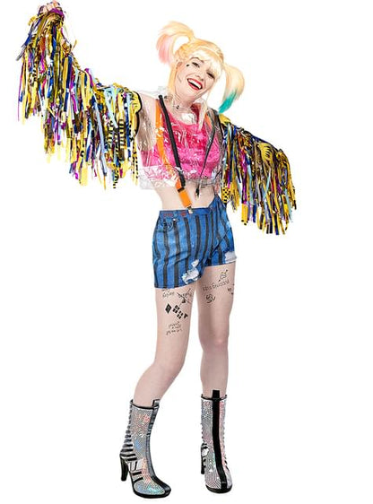 Disfraz de Harley Quinn con flecos - Birds of Prey - Funiglobal | Funidelia