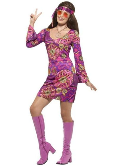 Disfraz de hippie amor libre para mujer - Smiffys | Funidelia