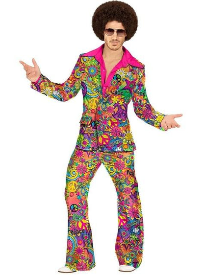 Disfraz de Hippie años 60 para hombre - Widmann | Funidelia