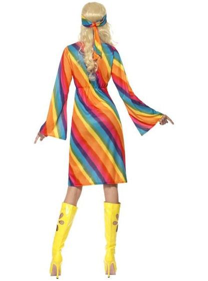 Disfraz de hippie arco iris para mujer - Smiffys | Funidelia
