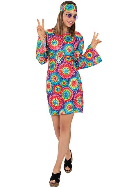 Disfraz de Hippie de los 60’s para mujer - Funiglobal | Funidelia