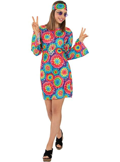 Disfraz de Hippie de los 60’s para mujer - Funiglobal | Funidelia