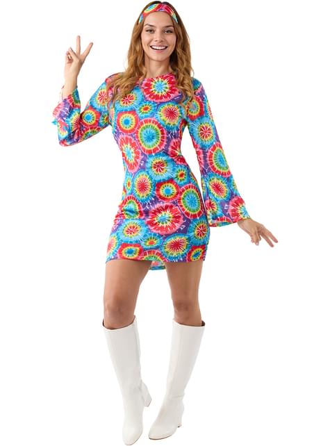 Disfraz de Hippie de los 60’s para mujer - Funiglobal | Funidelia