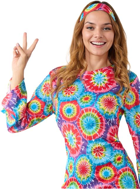 Disfraz de Hippie de los 60’s para mujer - Funiglobal | Funidelia