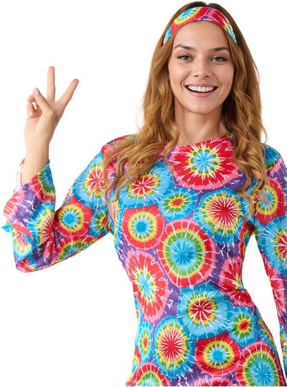 Disfraz de Hippie de los 60’s para mujer - Funiglobal | Funidelia