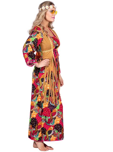 Disfraz de hippie Deluxe para mujer - Wilbers | Funidelia