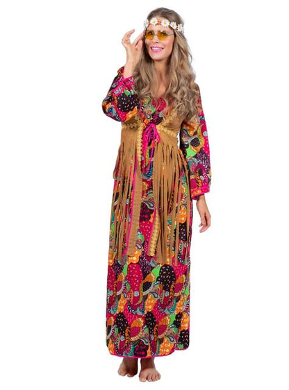 Disfraz de hippie Deluxe para mujer - Wilbers | Funidelia