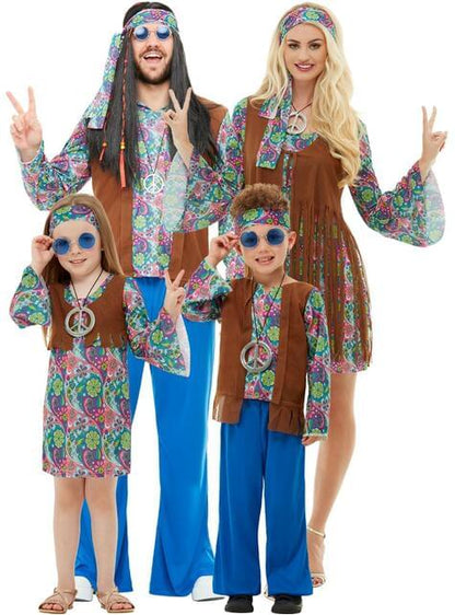 Disfraz de hippie para mujer talla grande - Funiglobal | Funidelia