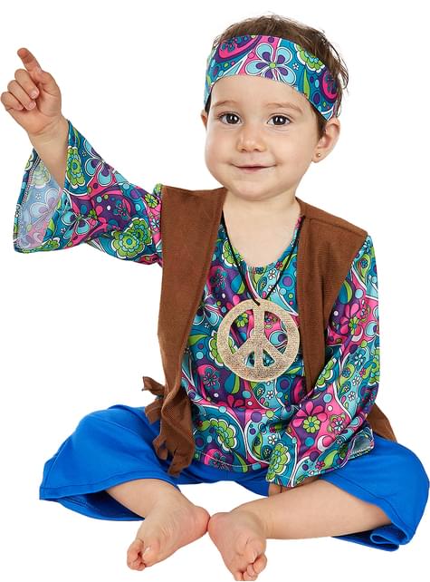 Disfraz de Hippie para bebé - Funiglobal | Funidelia