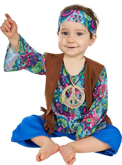 Disfraz de Hippie para bebé - Funiglobal | Funidelia