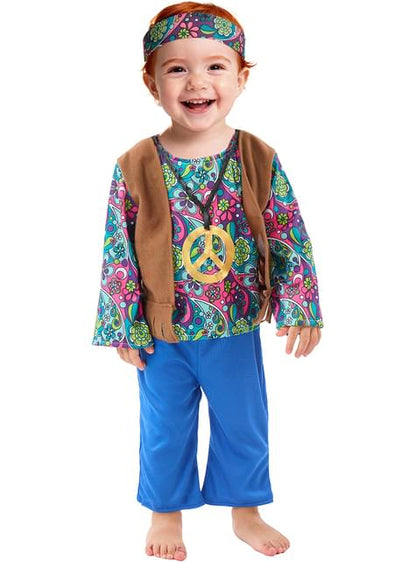 Disfraz de Hippie para bebé - Funiglobal | Funidelia